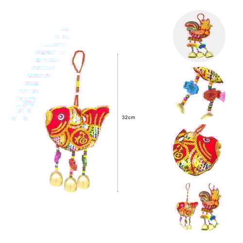 Zodiac Wind Chimes Sachet FU Character Traditional Chinese Style Home