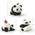 thumbnail image 2 of HI-Reeke Animal Micro Mini Building Block Set Flower Panda Building Bricks Kit for Kid Adult Black, 2 of 7