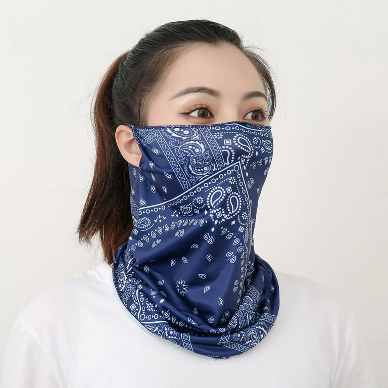 Relanfenk Mask Women Men Scarf Mask Bandana With Ear Loops Sun Protection  Outdoors Face Mask - Walmart.com