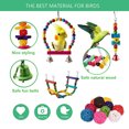 thumbnail image 4 of Juguetes 7 paquetes Juego de Juguetes para loros variedad de Juguetes para accesorios de jaulas de aves juguetes para pájaros seguros y duraderos para periquitos de cochatiels y más, 4 of 4