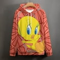 thumbnail image 4 of Looney Tunes Tweety Hoodie 3D Print Pullover Hooded Long Sleeve Sweatshirts Tops Blouse with Pocket for Mens Womens, 4 of 7