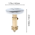 thumbnail image 2 of CRILSTYLEO Sealing Bathtub Sink Plug Stainless Steel 1 Set, 2 of 8