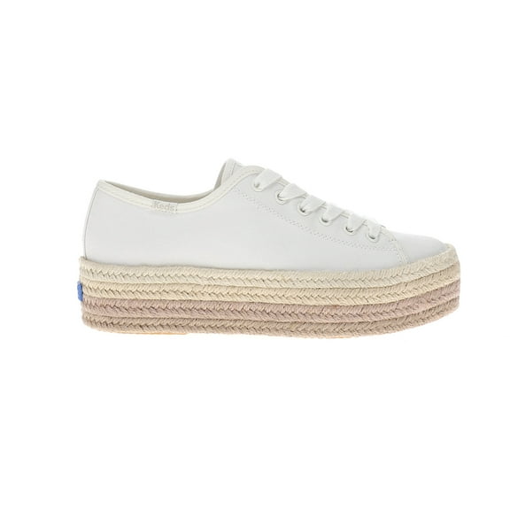 Keds Womens Triple Up Canvas Jute Foxing Lace Up Athletic Sneakers Casual