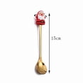 thumbnail image 3 of Oleegame 2PC Stainless Steel Cutlery Set Christmas Tableware Set Stainless Steel Spoon Gift Set Dessert Spoon Fork Coffee Spoon Christmas Pendant Spoon Tableware Set Gift Red, 3 of 5