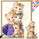 thumbnail image 1 of DIY Cuentas Cuadradas Completas Taladro AB Parcial Kitty Stack Fun 45x55cm, 1 of 9