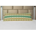 thumbnail image 1 of Colorful Body Pillow Case Cover with Zipper, Colorful Local Motif Pattern Print, Decorative Accent Long Pillowcase, Pistachio Green Orange, by Ambesonne, 1 of 1