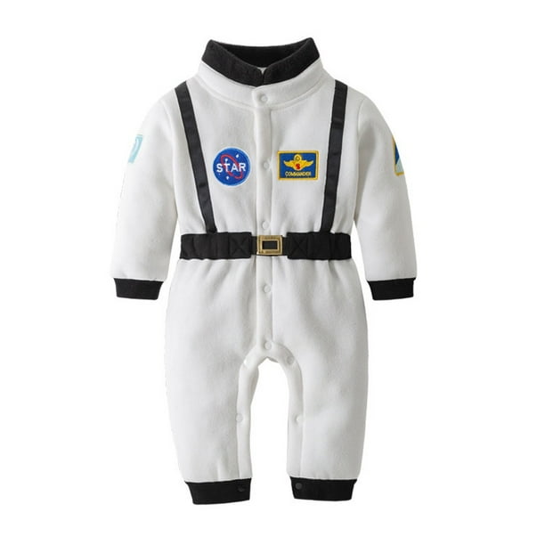 Disfraz De Astronauta Para Bebés Niñas Niños De Manga Larga Ropa De Espacio Grueso Halloween Babe Dress Up