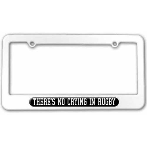 There/'S No Crying In Tennis License Plate Frame Tag Holder