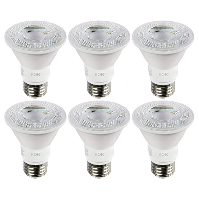 Bombillas LED KOR K21419 L5.5PAR20/FL/30K 8W (paquete de 6)