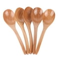thumbnail image 2 of Coffee Spoon,5Pcs Wooden Soup Spoon Wooden Spoon Rice Spoon Dependable Performance, 2 of 7