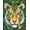 Yellow, Pattern 3, variant on Flatwoven High Traffic Area Rug, Wild Tiger Motif with Boho Botanical Flourishes and Artistic Leaf Detailing, Non Slip, Stain Resistant, Washable Area Rugs for Living Room, Bedroom(Green, 2X3)