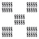 thumbnail image 3 of Greeniant 10 piezas Clips de cable de freno Abrazaderas de línea Piezas de repuesto universales Type3 NO3, 3 of 6