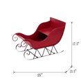 thumbnail image 7 of 25x13.5x17.5"H Iron Sleigh Outdoor or Indoor, Large Christmas Sleigh Decoration, Santa Sleigh Holiday Decoration for Party Yard Home Fireplace Outside Lawn Office, 7 of 7
