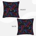 thumbnail image 3 of Bingfone Sea Turtle Linen Throw Pillow Covers Cushion Case Pocket Button Vintage Farmhouse Pillowcase for Sofa Couch Bed 18"x18", 3 of 9