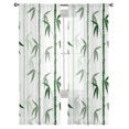 thumbnail image 4 of Bamboo Pattern on The White Tulle Curtains for Living Room ration Modern Veil Chiffon Curtains Bedroom Sheer Voile, 4 of 7