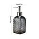 thumbnail image 3 of Botella de jabón líquido con diseño de ondas, de vidrio coloreado, tipo prensa, para champú doméstico, gel de ducha, dispensador vacío., 3 of 5