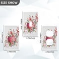 thumbnail image 2 of Light Switch Cover Switch Plate Outlet Cover Plug Cover for Electrical Duplex Outlets Colorful Musical Notes with Flowers, 2 of 6