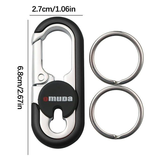 Birdeem Creative Car Key Chain Waist Hanging Stainless Steel Key Ring