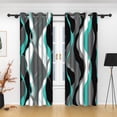 thumbnail image 2 of Lfeey Blackout Curtains for Bedroom, Room Darkening Thermal Curtain, 52x63 inch Grey 2 Panels, 2 of 7