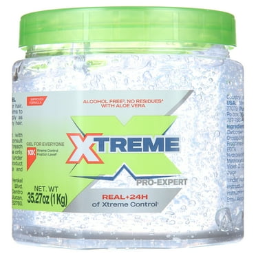 Xtreme Professional Extreme Hold Hair Gel Clear Jar, 35oz