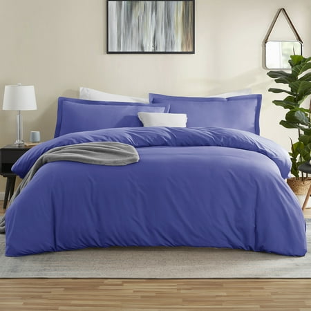 LammaLoe Duvet Cover King 3 Piece, Luxury Microfiber Bedding Sets with 2 Pillow Shams, Royal Blue