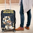 thumbnail image 4 of Happy New Year Bull Terrier Welcome 2025 Balloon Firework Party Travel Luggage Cover Bully Dog Lovers Gifts Idea Suitcase Dust Protective Decor - 01014, 4 of 5