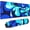 Blue and White Camo Cool Abstract Fluid Liquid, variant on Camo Cool Liquid Large Gaming Mouse Pad, Abstract Fluid Extended Keyboard Mouse Mat, Long Blue and White Computer Gaming Mousepad for Home Office Work Desk Stitched Eges Non-Slip Base Mouse Pads