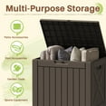 thumbnail image 5 of Homall 40 Gallon Resin Outdoor Storage Box with Lockable Lid Waterproof Resin Deck Box for Patio, 5 of 7