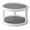 Grey, variant on Rotating Spice Rack Kitchen Storage Rack, 2 Tier Rotating Rack 10 Inch Non Lazy Turntable Rack for Cabinet Kitchen Fridge Bathroom Makeup Vanity Countertop Under Organizing, 2 Storage Trays 3 Parts