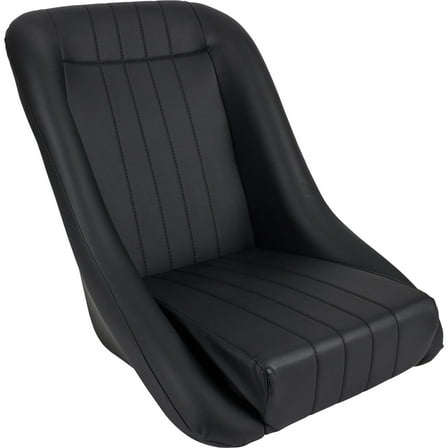 EMPI 62-2880-0 Low Back Roadster Style Seat, Black