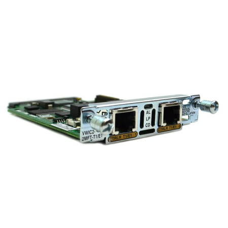 800-22629-05 E0 Cisco 2-PORT Multiflex VWIC2-2MFT-T1/E1 Router Trunk Card USA Network Switches & Management - Used Very