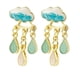 thumbnail image 5 of Pendientes colgantes originales con forma de nube y lluvia azul para mujer, joyería encantadora con esmalte blanco suave, talla única, 5 of 5