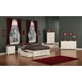 thumbnail image 2 of AFI Concord Full Solid Wood Platform Bed with Footboard & 2 Storage Drawers in White, 2 of 7