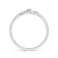 thumbnail image 2 of Angara Natural Diamond Ring - Solitaire Round Diamond Infinity Promise Ring in Platinum for Women (Ring Size = 3), 2 of 10