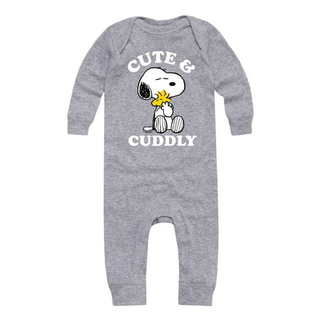 

Peanuts - Cute And Cuddly - Infant Baby Long Sleeve Bodysuit Onesie