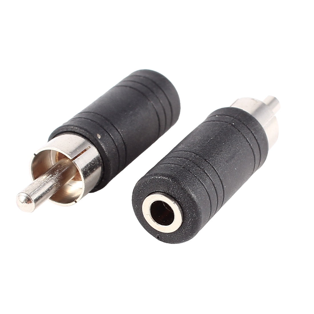 Unique Bargains 2 Pieces Straight 3.5mm 1 8" Audio Female Jack to RCA Male Plug Adapter Coupler by