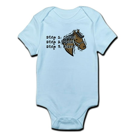 

CafePress - 3 Steps Design Infant Creeper - Baby Light Bodysuit