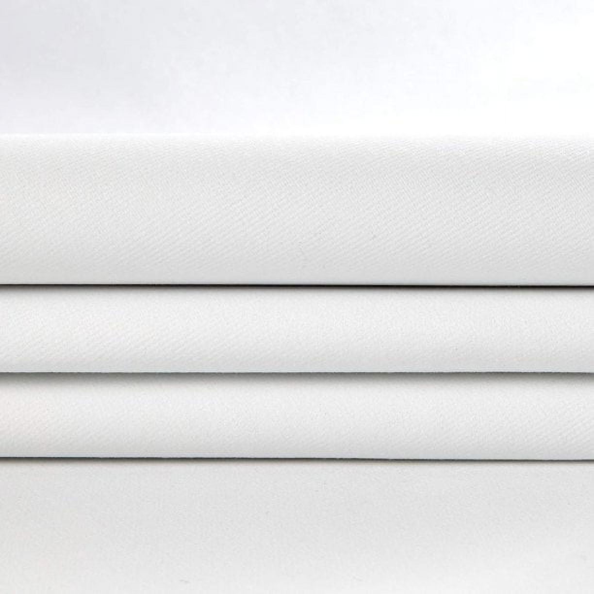 Roc-Lon Ivory Blackout Drapery Lining Fabric, 54 inch, White/White - 5 Yard Cut