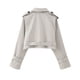 thumbnail image 3 of Puntoco Fashion Chaqueta casual de manga larga con cuello vuelto y cinturón para mujer Puntoco Puntoco-1, 3 of 9