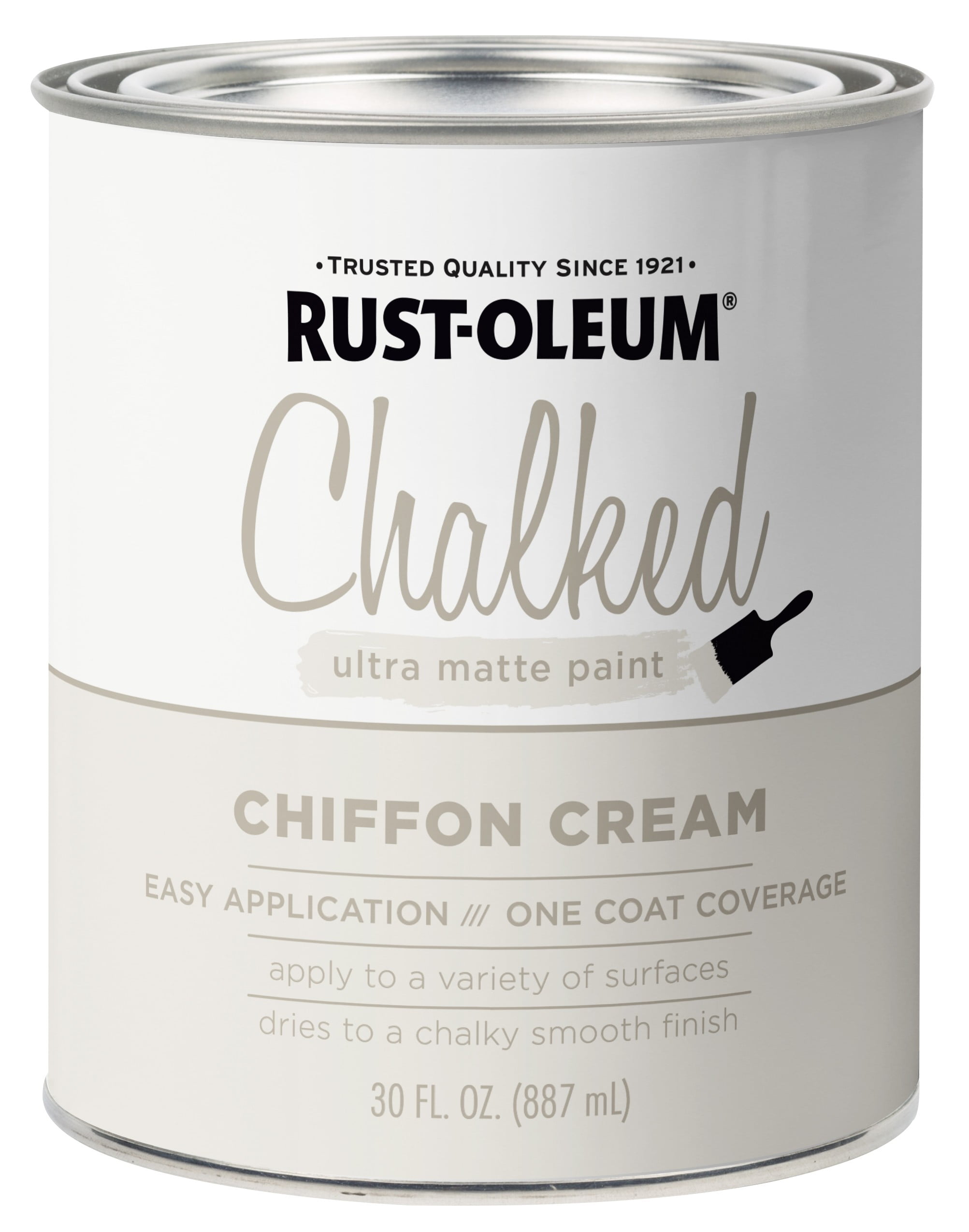 Rust Oleum Chiffon Cream Chalked Ultra Matte Interior Paint 30 Oz 2 Pack Walmart Com Walmart Com