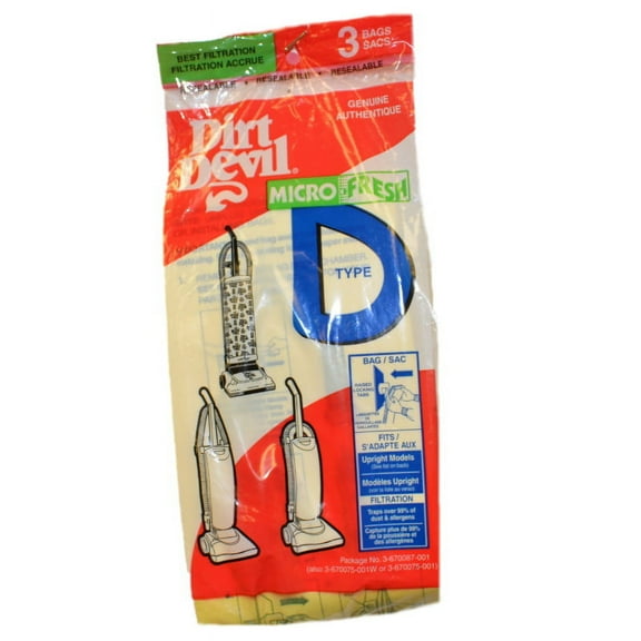 Vacuum Bags Royal Type D-3 pk - Dirt Devil - 852M