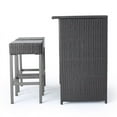 thumbnail image 1 of Noble House Toranto Outdoor Multibrown Wicker Bar Island Set, 1 of 31