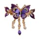 thumbnail image 1 of Pinza para el pelo con forma de mariposa y cadena de borlas, antideslizante, con brillantes diamantes de imitación, herramienta para peinar el cabello, accesorio para el cabello, 1 of 8