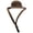 A002- Brown, variant on Black Pet Chicken Hat with Secure Fixing Strap, Small Pet Hat, Adjustable Pet Hat, Breathable Fabric Pet Hat, Wide Brim Design for Full Coverage to Small Birds and Tiny Pets from