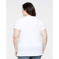 thumbnail image 4 of IWPF - Women's Plus Size Curvy T-Shirt - American Flag 4th of July, 4 of 4