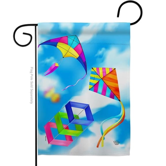 Ornament Collection G192641-BO Blue Sky Kites Summertime Fun & Sun 13 x 18.5 in. Double-Sided Decorative Vertical Garden Flags for House Decoration Banner Yard Gift