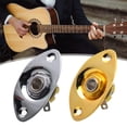 thumbnail image 3 of Visland 1/4" Oval Electric Guitar Input Jack Metal Output Jack Plate Socket with Screws Elliptical Cat-Eye Input Jack Socket for Electric Guitar Bass, 3 of 8