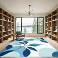 thumbnail image 2 of ODIKA 6'x9' Machine Washable Non-Slip Area Rug, Abstract Blue High Traffic Rug, Blue, 1099351, 2 of 7
