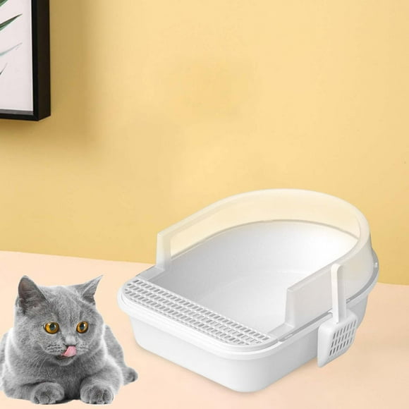 Caja de arena para gatos perfecl desmontable con lados altos semicerrados L