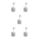 thumbnail image 2 of Matsuzay Soporte de cabezal de ducha con rotación de 360 ​​°, soporte de baño, cabezal de ducha ajustable, Base fija, sin perforaciones, adhesivo Gris 5piezas Matsuzay CBP153551, 2 of 6